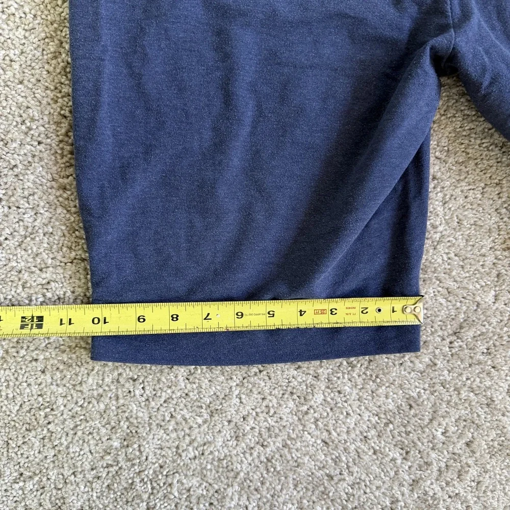 Eddie Bauer Sweat Shorts Mens XL Blue Jersey Drawstring 10 Inseam Casual Summer